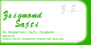 zsigmond sajti business card